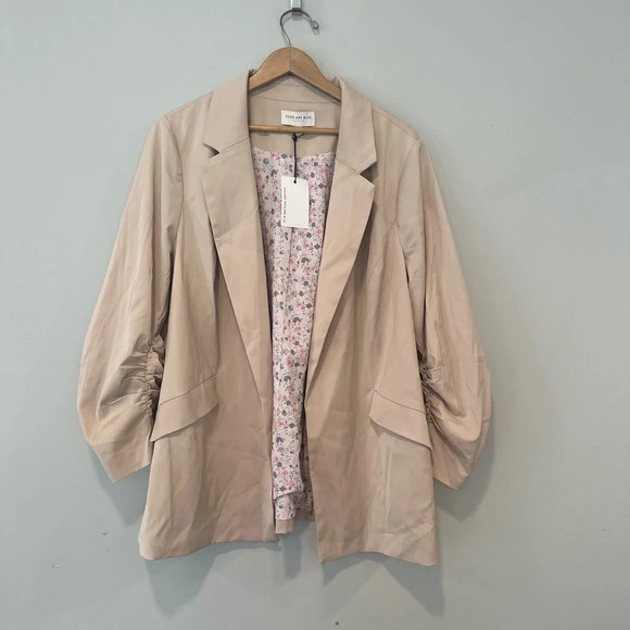 Skies are Blue Curvy Pink Blush Blazer Size 2X NWT. 1242 - Picture 2 of 13